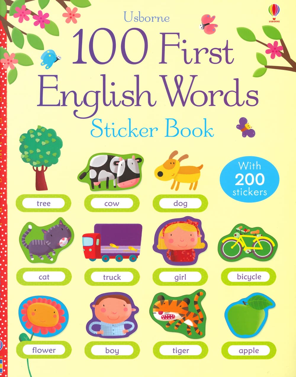 100 first english words. Sticker book
