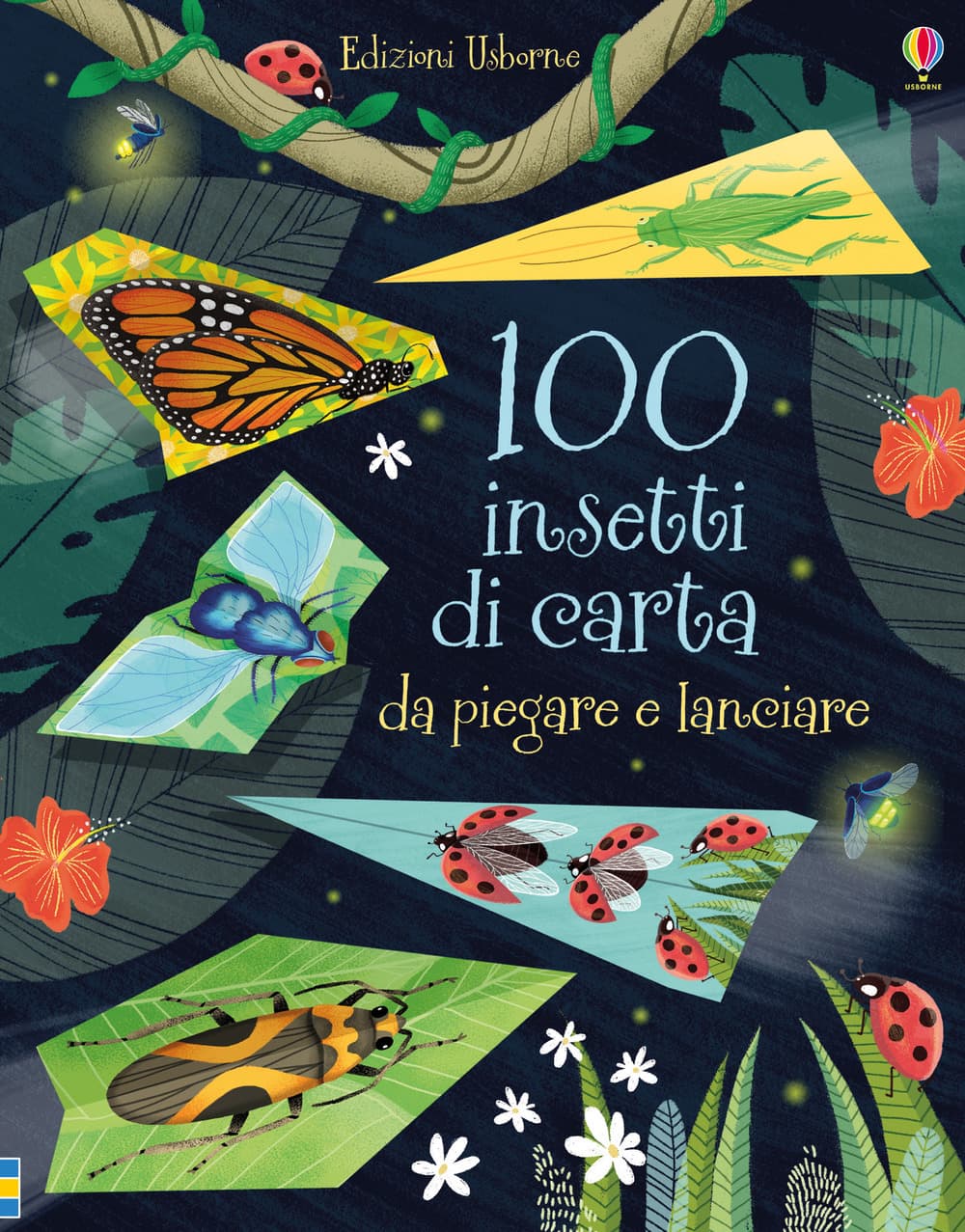 100 insetti di carta da piegare e lanciare