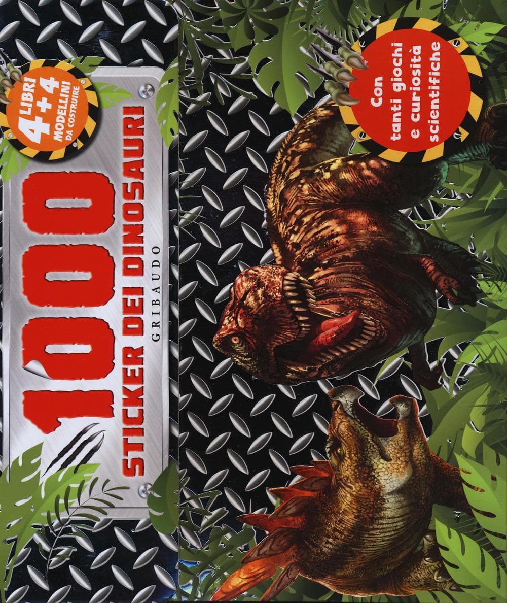 1000 stickers dei dinosauri. Con adesivi