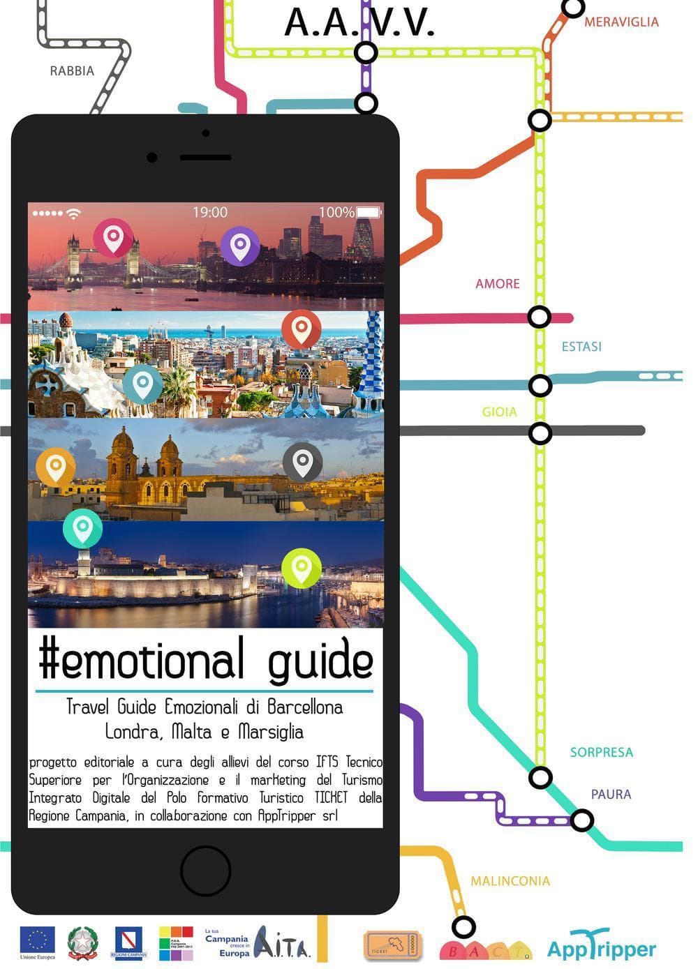 #Emotional guide. Travel guide emozionali di Barcellona, Londra, Malta e Marsiglia