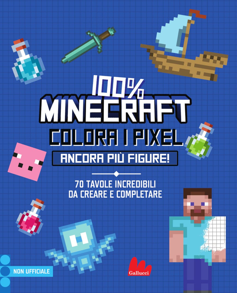 100% Minecraft. Colora i pixel. Ancora più figure!