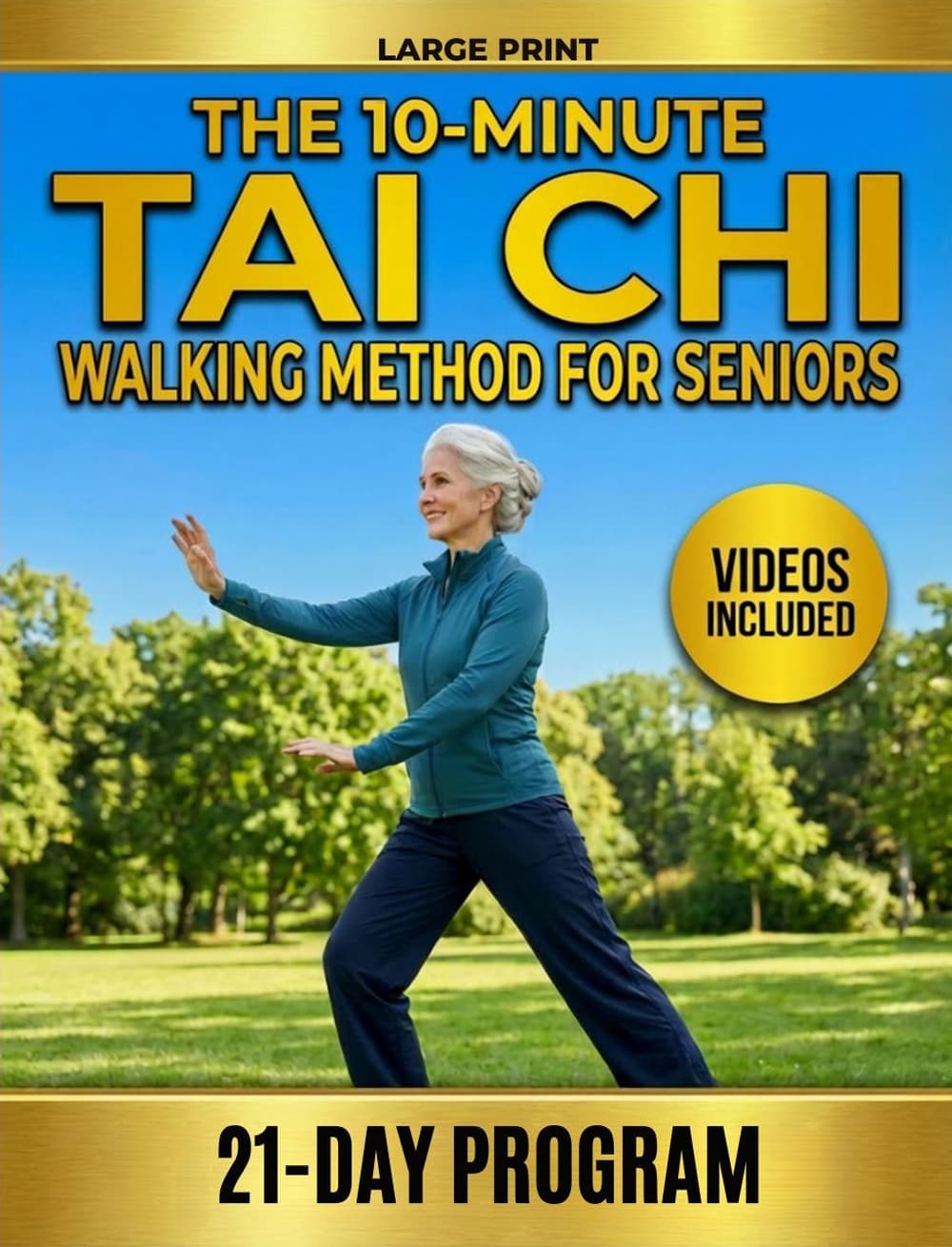 10-Minute Tai Chi walking method for seniors. A 21-day illustrated program to go from unsteady to unstoppable—prevent falls, build balance and walk with freedom again. No equipment, no experience required