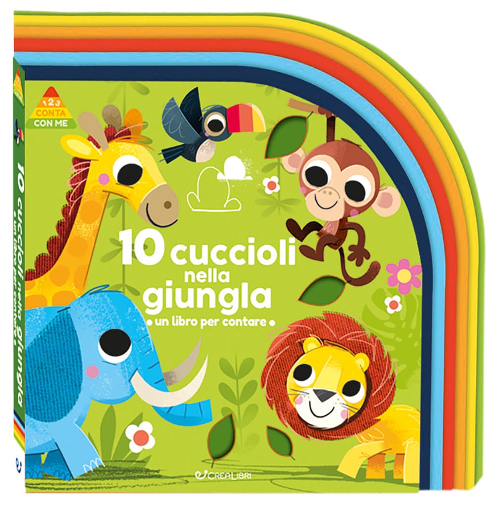 10 cuccioli nella giungla. Un libro per contare. 1 2 3 conta con me